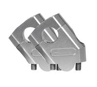 Elevadores Manillar Motocicleta Para FZ6 S2 Para FAZER 600 Para FZ 6 Para FAZER600 Abrazadera Montaje Barra Elevadora Manillar Aluminio Accesorios Motocicleta(22mm Silver)