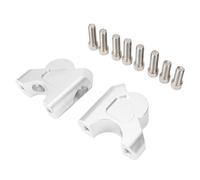 Elevadores Manillar Motocicleta Para R1200GS Para R1250GS LC Para S1000XR Para R1250RT R 1200 GS Para Adventure ADV Montaje Trasero Elevador Manillar CNC 32 Mm(Silver with RS)