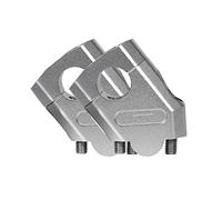 Elevadores Manillar Para 3 Colores Manillar La Motocicleta Riser Bar Mount Handle Clamp Universal 28mm 1 1/8" 22mm 7/8" HandleBars Clamp Mount Handle Clamp(28mm Silver)