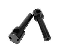 Elevadores Manillar Para Accesorios Motocicleta Manillar Riser Abrazadera Montaje Adaptador Kit Negro Redondo 22/25mm CNC Aluminio Mount Handle Clamp(Black 25MM)
