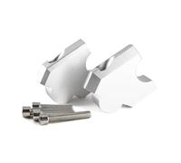 Elevadores Manillar Para CRF1100L Para CRF1000L Para África Para Twin Para Adventure Elevadores Manillar Abrazadera Montaje Abrazadera Montaje Abrazaderas Elevadoras Manillar Aumento(Silver)