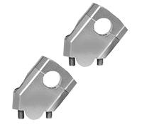 Elevadores Manillar Riser 40mm Plata Aluminio Compatible para Manillares con Ø 22mm 7/8"