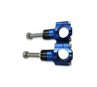 Elevadores para Manillar Moto Abrazadera De Manillar M10 para Motocicleta Elevador Ajustable Aleación Aluminio CNC 1 1/8" 28mm(M10-Blue)