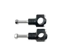 Elevadores para Manillar Moto Abrazadera De Manillar M10 para Motocicleta Elevador Ajustable Aleación Aluminio CNC 1 1/8" 28mm(M10-Black)