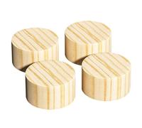 Elevadores para muebles de madera maciza natural, Elevadores de muebles cilíndricos cama resistentes con almohadilla protección mesa madera maciza Patas Pies sofá, Soportan hasta 500 kg(15 x 1.5cm)