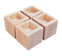 Elevadores para sofás, paquete de 4 unidades. El múltiplo de madera del color las PC canalizaciones verticales 4 los muebles clasifica 500kg for el escritorio sofá la cama(A 7.2cm-Increase Height 5cm)