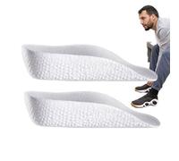 Elevadores | Plantillas ajustables con aumento de altura | Almohadillas amortiguadoras para hombre y mujer | Inserciones ortopédicas para corregir la postura y aliviar la fatiga del pie | Juego de 2