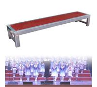 Elevadores plegables para coro, plataforma de escenario de varios niveles, escaleras corales portátiles de metal antideslizante para cine en casa, duraderas y resistentes