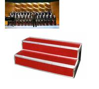 Elevadores plegables para coro, plataforma de escenario portátil antideslizante de metal, asientos de cine en casa de varios niveles, escaleras corales ajustables
