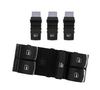 Elevalunas Botón Mando Compatible Con VW Para Golf MK5 6 Para Jetta Para Passat B6 2004-2013 Juego De Botones De Interruptor De Control De Ventanilla Eléctrica 5ND959857 5ND959855