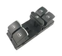 Elevalunas Botón Mando Compatible Con VW Para Touran Para Tiguan Para Passat B6 B7 Para CC Para Golf Mk5 MK6 Interruptor Controlador Ventana Lateral Del Conductor(Chrome)