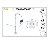 Elevalunas Valeo 850494 para Iveco Nissan Opel Renault Vauxhall