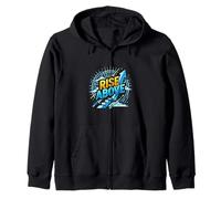 Elevarse por Encima del Crecimiento Mentalidad Motivación Diseño Sudadera con Capucha