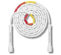 Elevate Rope Beaded Jump Rope - Professional jump rope with an adjustable length up to máx. 3 mt, thickness 3 mm polycord/8mm including beads, weight 0,1 kg. (Fire)