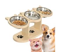 Elevated Cat Bowls, Adjustable Dog Bowl, Dog Dish with Stand Sturdy Build, Reliable Feeding Function with Comfort, High-Performance Accessory, Essentials for Home Kitchen Living Room Balcony 700 g