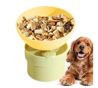 Elevated Cat Bowls - Angled Feeder for Comfortable Dining | Ceramic Dish with Silicone Base, 15 Degree Tilted Design, Non Slip Stand, Detachable Setup Serving Feline Puppy Household Spaces