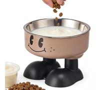 Elevated Cat Bowls | Anti-Slip Base Feeding Dish,Stainless Steel Raised Pet Bowls - for Reduce Joint Neck Fatigue Water Feeding Home Dogs Puppy Cats Kitten