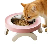 Elevated Cat Bowls, Pet Feeding Dish, Dog Water with Raised Stand, Indoor Kitchen Bedroom Living Room Tool, Premium Quality Apartment Balcony Veterinary Accessory, Easy Use for Small Medium Large