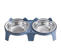 Elevated Cat Bowls - Stainless Steel Pet Water Dish, Detachable Raised Stan | Raised Cat Dish, Stainless Steel Bowl, Detachable Stand, Elevated Feeding Design, Pet Food And Water, Home Kitchen Apartment