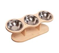 Elevated Cat Feeder Bowl, Anti Vomiting Pet Bowl, Protective Anti Gulping Cat Bowl, Non Slip Dog Feeding Bowls with Stand 16.54x5.51x5.51 Inches for Cats and Little Dogs