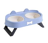 Elevated Cat Food Bowl Friendly 13.98in Anti Vomiting Feeder Dish | Lifted Cat Food Bowl For Dining Area Corner 13.98in Alone Time Kitchen Living Room Home Apartment