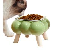 Elevated Cat Food Bowl, High-Legged Kitten Water Dish, Anti-Black Chin Pet Feeder, for Home, Travel, Apartment, Floor, Outdoor Feeding & Drinking, Improved Visual Enjoyment