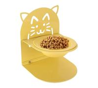 Elevated Cat Food Bowl, Indoor Pet Feeder, Non Slip Removable Dish, Raised Stand Design, 7.68x6.5x6.3 Inches Convenient Feeding Solution for Apartment Home Car Outdoor Indoor Use