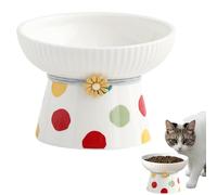 Elevated Cat Food Bowl, Tilted Pet Feeding Dish, Ceramic Water Bowl For Cats, Small Dog Food Bowl, Ergonomic Feeding Dish, 330ml Pet Bowl, Non-Slip Elevated Bowl, Cat Water Bowl, Small Dog Feeding