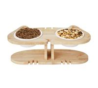 Elevated Dog Bowl - Lifted Slow Feeder, Pet Feeder with Cervical Spine Protection, Puppy Bowls with Non Slip Base, Pet Feeding Station Accessories, Feline Bowl for Home Indoor Outdoor Use