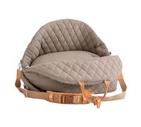 Elevated Pet Carrier, Secure Puppy Booster Seat, Safety Strap with Pet Travel Carrier, Comfortable Small Animal Car Seat Support, Booster Bed with Raised Edges, Travel Seats for Vehicle Interior