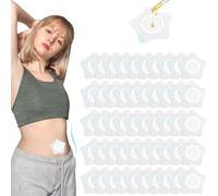 ElevateTech 50 parches de aceite de ricino, antifugas, absorben el agua, se aplican al vientre, sin lavado, autoadhesivos, color 7,5 x 7,9 cm