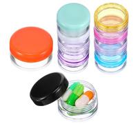ElevateTech Caja organizadora de píldoras pequeña, paquete de 12 pastilleros pequeños de viaje, pastillero portátil de bolsillo, sin BPA, mini contenedor de almacenamiento de medicamentos para bolso