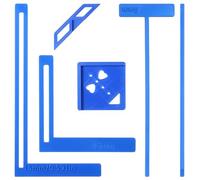 ElevateTech Kit de 6 herramientas de encuadernación fácil para álbumes de recortes, con regla en T, separador de lomo de inglete para principiantes, se puede convertir en cuaderno, calendario, diario