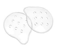 ElevateTech Parches oculares de plástico de 9 agujeros, 2 protectores transparentes para después de la cirugía, protección ocular transpirable, ventilada, para adultos, cubierta de ojos de catarata