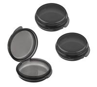 ElevateTech Pastillero pequeño, paquete de 3 pastilleros diarios, mini organizador de pastillas, contenedor de píldoras de viaje, caja de almacenamiento de medicamentos (negro)