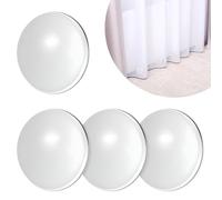 ElevateTech Pesos magnéticos para cortina de ducha, imanes blancos, clips más cerca de pesos, para cortinas al aire libre, impermeables, diseño antideslizante, sin costuras, 4 piezas, acolchado