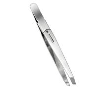 ElevateTech Pinzas profesionales de acero inoxidable para mujer, para depilación de cejas, para mujeres y hombres, color plateado