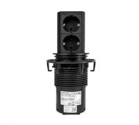 Bachmann Unidad de toma de corriente ELEVATOR BACH 928.0024 doble 2 enchufes europeos negro
