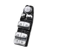 Elevavidrio Para BMW 3 5 7 X3 X4 F30 F35 F25 F26 F10 F18 F01 F02 Elevador De Potencia Interruptor Regulador De Ventana Principal Botón De Espejo De Control(Style B Silver)