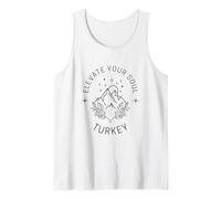 Eleve su Alma Pavo Minimal Boho Camiseta sin Mangas