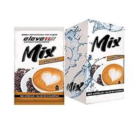Eleven Fit Mix Instantáneo Sabor Capuccino | Prepara 1.5L de Bebida Saludable, Sin Azúcar y Baja en Calorías | Ideal para mezclar con Leche, Cocinar y Preparar Postres | Caja de 12 Sobres