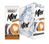 Eleven Fit Mix Instantáneo Sabor Capuccino | Prepara 1.5L de Bebida Saludable, Sin Azúcar y Baja en Calorías | Ideal para mezclar con Leche, Cocinar y Preparar Postres | Caja de 24 Sobres