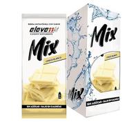 Eleven Fit Mix Instantáneo Sabor Chocolate Blanco | Prepara 1.5L de Bebida Saludable, Sin Azúcar y Baja en Calorías | Ideal para mezclar con Leche, Cocinar y Preparar Postres | Caja de 12 Sobres