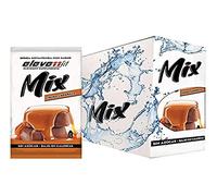 Eleven Fit Mix Instantáneo Sabor Crema Caramelo | Prepara 1.5L de Bebida Saludable, Sin Azúcar y Baja en Calorías | Ideal para mezclar con Leche, Cocinar y Preparar Postres | Caja de 24 Sobres