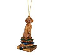 ELEVENTIME Christmas Dog Ornament, Compatible with Xmas Trees, Memorial Hanging Ball for Wedding Party, Holiday Gift