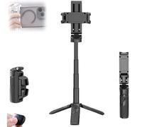 Elevopro 360, Vlogger Pro, with Detachable Remote, Pocket Size, Extendable Grip Phone Tripod, 3-In-1 Mini Phone Grip For All Type (Black)
