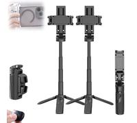 Elevopro 360, Vlogger Pro, with Detachable Remote, Pocket Size, Extendable Grip Phone Tripod, 3-In-1 Mini Phone Grip For All Type (2 PCS Black)