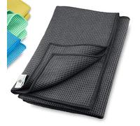 ELEXACLEAN Bayeta Microfibra Secado Coche (2 Unidades, 60x40 cm, Antracita/Gris) - bayetas Absorbente Cocina
