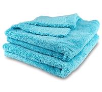 ELEXACLEAN Paños de Pulido, Antipolvo, Microfibra sin Bordes y sin arañazos (2 Unidades, 40x40 cm) paño Suave Premium para Coche, Pintura, Interior y hogar