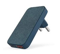 Elexlinco Cargador USB C de Pared 20W, 2 Puertos Carga Rápida Caricabatterie, PD Power Delivery y Quick Charge 3.0, Compatible con iPhone 14/13/12 PRO, iPad PRO y Más (Azul)